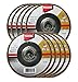 Makita 10 Pack - 120 Grit Flap Disc For Grinders - Fine Conditioning For Metal, Stainless Steel & Non-Ferrous - 4-1/2