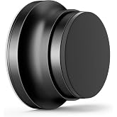 Door Stoppers for Wall, 1.65 in Door Knob Wall Protector, Black | Made of Silicone &amp; Aluminum Alloy, Adhesive &amp; Screw Mounting Door Bumper for Home &amp; Office