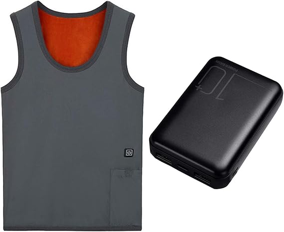 Amazon Co Jp 簡一 電熱ベスト 裏ボア電熱服 ヒーターベスト 冬 弾力インナー Usb式給電 三つのヒーター 加熱発熱ベスト 秋冬 防寒着 寒さ対策 電熱タイツ 男女兼用 チョッキ 服 ファッション小物