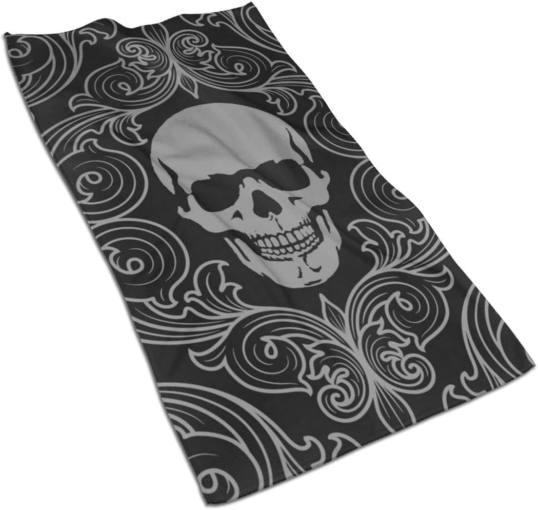 SGIMWPOM Cool Skull Graphics Hand Towels Extra Large Face