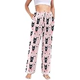 senya Cute Highland Cows Women's Wide Leg Pajama Pants with Pockets Sleepwear