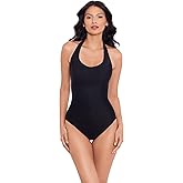 Miraclesuit Women's Rock Solid Utopia Adjustable Halter Underwire One Piece Swimsuit