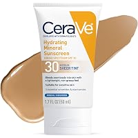 CeraVe Sunscreen Face SPF 50 | 2.5 Ounce | Hydrating 100% Mineral ...