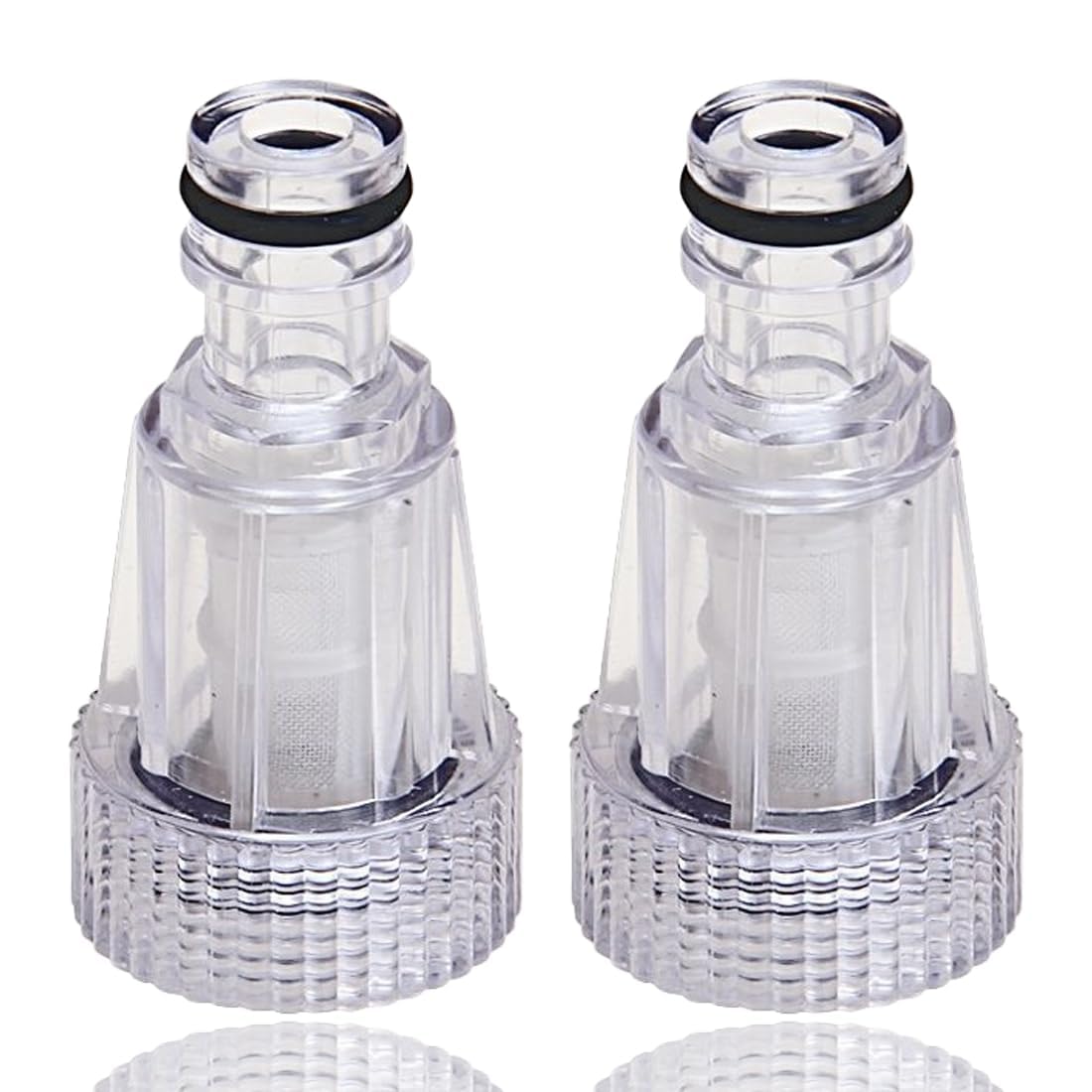 ZKSXOA 2 Pcs Pressure Washer Gun Adapter With Inlet Filter - 3/4 Inch Garden Hose Tap Connector