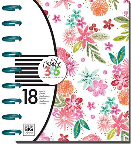 Create 365 18 Month Happy Planner, 2017-2018 CLASSIC (7.75in X 9.75in) Happy Planner, Dated July 2017-December 2018 Happy Mind Happy Life, Personalized Planner