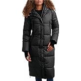 Steve Madden Womens Long Puffer Jacket - Heavyweight Insulated Fall Maxi Winter Coats for Women Long Length Bubble Parka