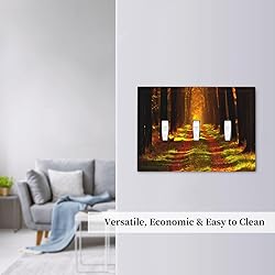 Rustic Nature Tree Autumn Maple Leaf Triple Toggle
