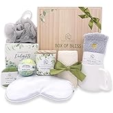 Birthday Gifts for Woman, Get Well Soon Gift Baskets for Women, Relaxing gifts for Women, Self Care Gifts, Spa kit for Woman, Wooden Box, Green Gifts for Wife, Girlfriend