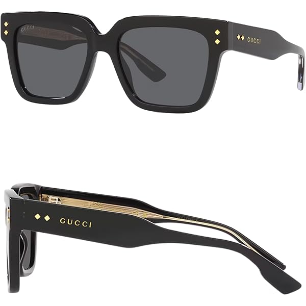 Amazon.com: Gucci GG0748S Lettering Logo Rectangular -Shaped Non
