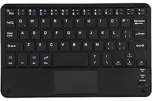 Funien Ultra Slim Mini Keyboard with Touchpad, Quiet Typing for PC Tablet, Lightweight & Compact Design