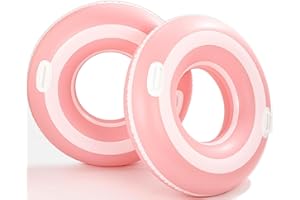2PCS XL floaties for Adults Rings Stripe Pool Float Large Swim Ring for Adults,45 Inch Classic Striped Teens Adult Inner Tube