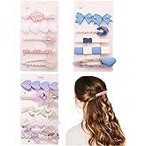 Fashion Hair Clips Set 2.36 inch Acrylic Resin Hair Clips for Girls and Women Barrettes for Makeup, Washing Face, Hair Styling
