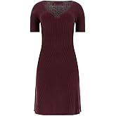 Guess Womens Eco Short Sleeve Mae Seamless Sweater Dress