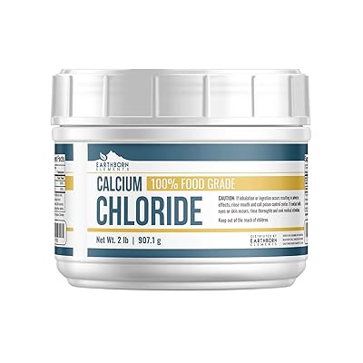 Calcium Chloride (2 lb Tub) by Earthborn Elements, Food Grade, Brewing/Winemaking, Pickling, Cheesemaking, Sports Drinks, Food Additive/Preservative
