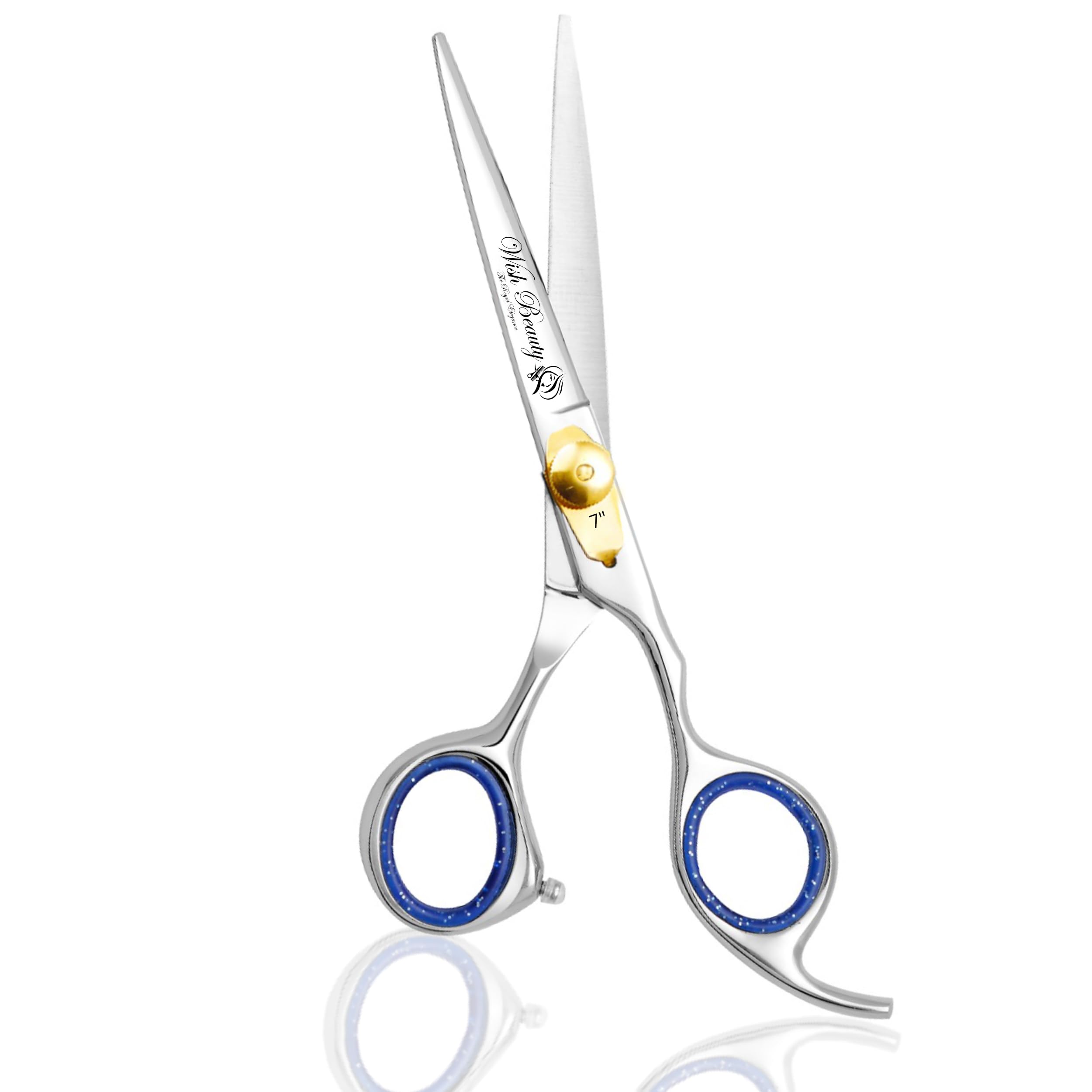 Wishbeauty Hairdressing Scissors- 6.5" Barber Salon Hair Scissors Professional- Sharp Stainless Steel Hair Cutting Scissor for Hairdressers & Men Beard Trimming Shears