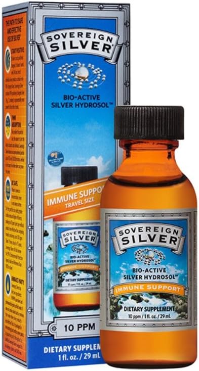 Sovereign Silver Bio-Active Silver Hydrosol- Colloidal Silver - 2oz - Dropper: Health & Personal Care
