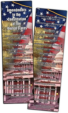 Four sturdy bookmarks with patriotic designs for 4th of July celebrations.