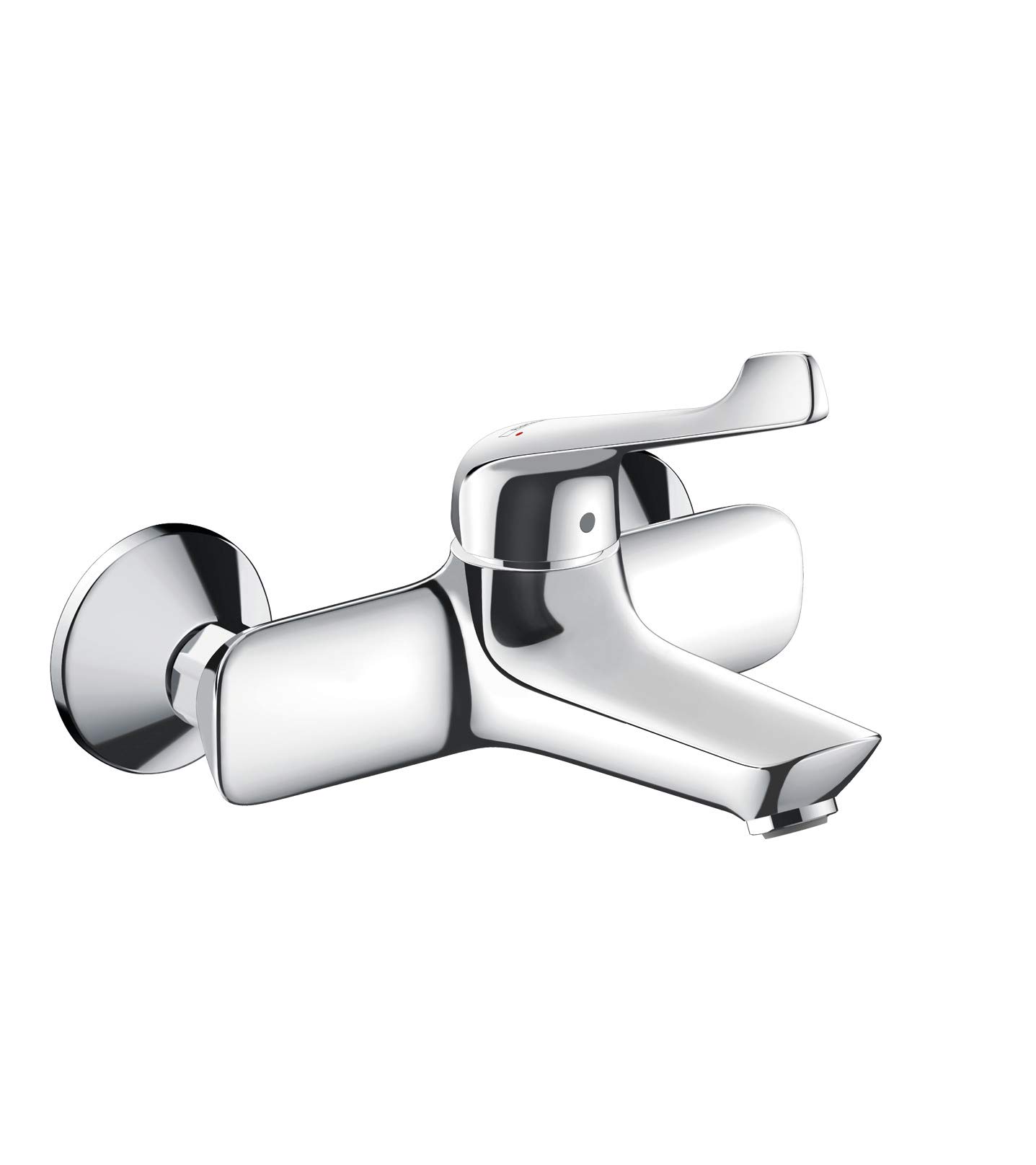 hansgrohe HB7HL 71923000 hansgrohe Novus Single Lever Washbasin Mixer Tap Surface-Mounted with Extra Long Handle Chrome Fittings Silver