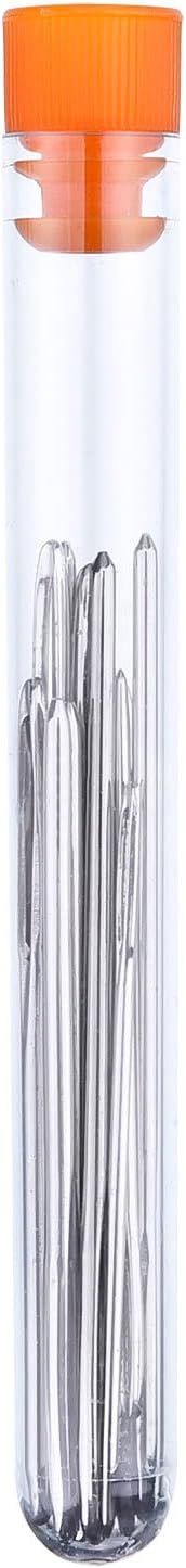 Outus 15 Pieces Blunt Steel Alloy Steel Large-Eye Yarn Knitting Needles, 3 Sizes, white - Image 4