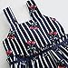 Froomer Summer Kids Baby Girls Cherry Print Striped Dress