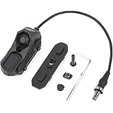 NECARL Remote Pressure Switch, Dual Function Tactical Light Switch | with SF Plug for M300/M600 Tactical Flashlights, Fit for 20mm Picatinny Mlok Keymod Rail