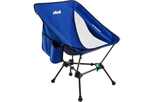 MISSION MOUNTAIN Compact Camping Chair, Lightweight Folding Camp Chairs for Adults, Portable Camping Chair, Ultralight Backpacking Chair for Outdoor, Beach, Picnic, Hiking