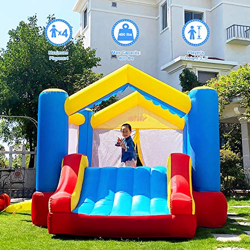 YARD Bounce House Inflatable Bounce House with Slide 12 ft x 9 ft x 8 ft H, Jumping Bouncing