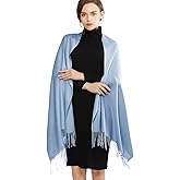 RIIQIICHY Women's Scarf Pashmina Shawls and Wraps for Evening Dress Bridesmaid Wedding Bridal Winter Warm Long Large Scarves