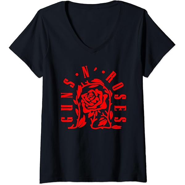 Amazon.com: Official Guns N' Roses Rose Graphic T-Shirt