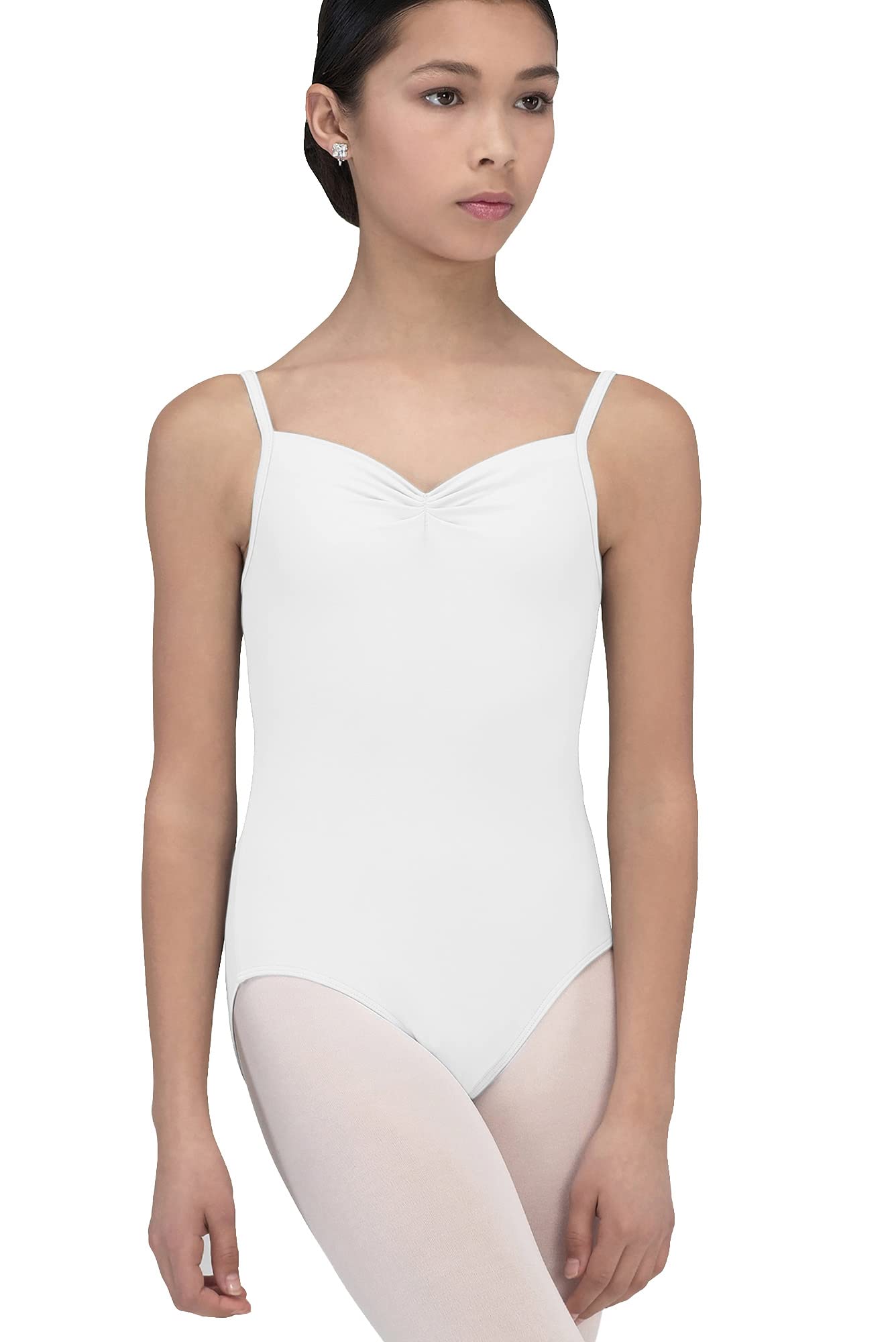 Wear Moi Abbie Girl's Leotard, White, Size: 6 Years (Manufacturer Size: 6-8 Years)