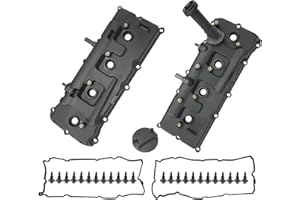 FRONEZER Engine Valve Cover Set with Gaskets, Bolts, Oil Filler Cap, PCV Valve Compatible with 2004-2017 Nissan NV2500 NV3500 Armada Titan Pathfinder, 04-10 Infiniti QX56 5.6L Replace# 13264-ZE01A 13264-ZE00A