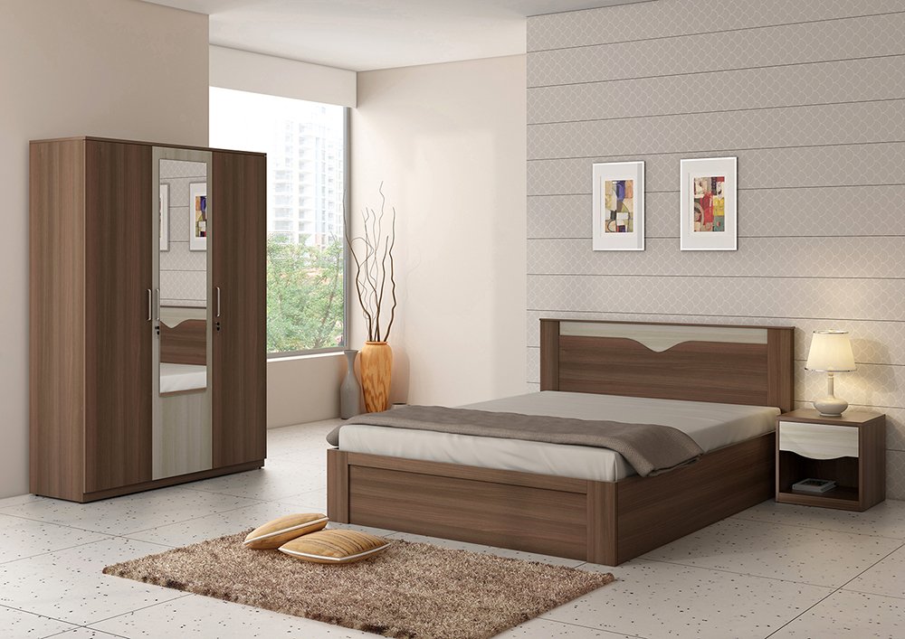 Spacewood Crescent Bedroom Set Amazon.in Home & Kitchen