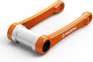 NICECNC Orange Aluminum Lowering Suspension Linkage ARM Adjustable Lowering Link Compatible with KTM 125SX 250SX-F 350SX-F 450SX-F 250XC-F 350XC-F 450XC-F 2016-2022 See Fitment