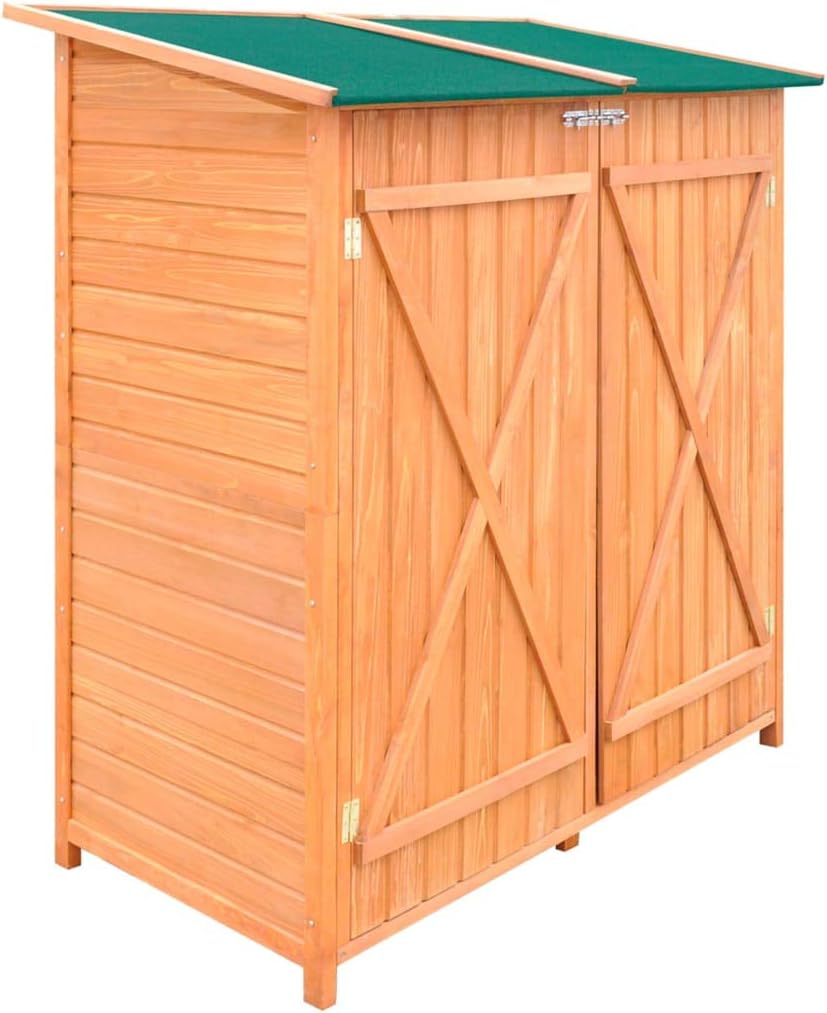 Unfade Memory Large Practical Wooden ShedStorage Room Garden Tool Shed Beautiful and Durable