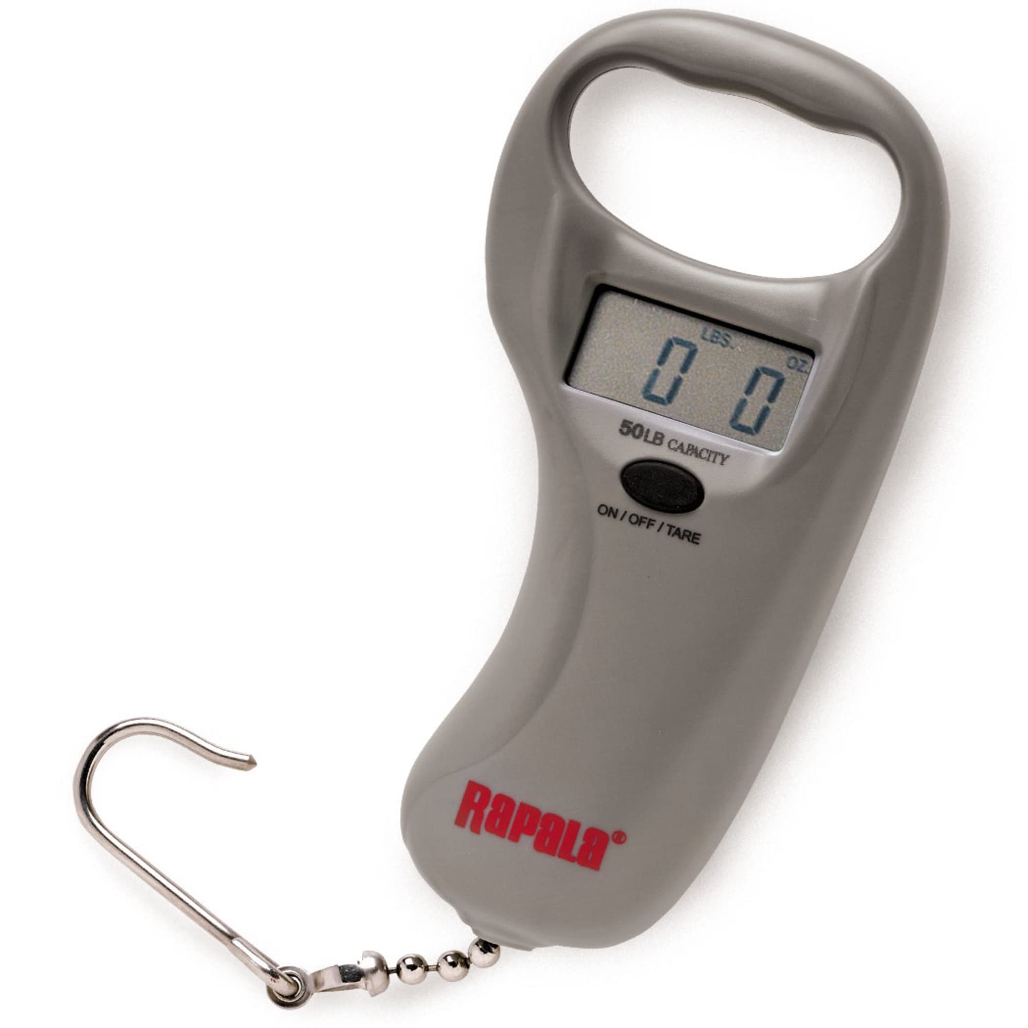 Rapala - Sportsman Digital Scale - Fishing accessories for weighing fish - Maximum weight 25 km - Easy to read display - Display kg and lb - Long life - Stainless steel hooks