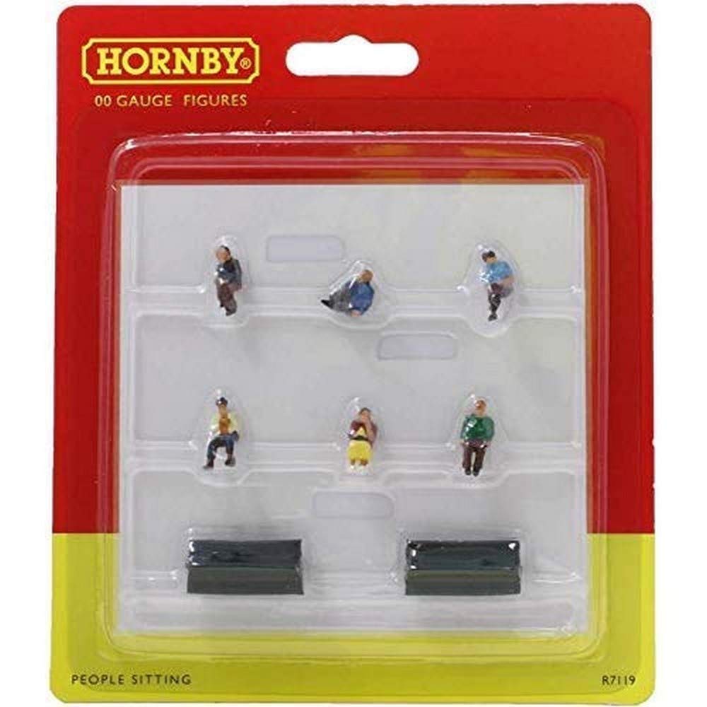 Hornby - R7119 Sitting People for Model Railway OO Gauge, Model Train Accessories for Adding Scenery, Dioramas, Woodland, Buildings and More, Diorama Making Kits - 1:76 Scale Accessory