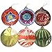 6pcs Self-Inflating Balloon Decoration Hanging Ornaments/Pendants for Christmas/Holiday Tree 3.1” (8cm), Assorted Color