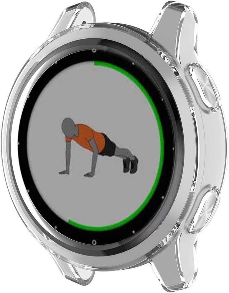 Tencloud Cases Compatible with Garmin Vivoactive 4S Protective Case Cover Protector Soft TPU Bumper Shell for Vivoactive 4S Smartwatch Only(Not for Vivoactive 4) (White) - Image 5