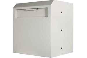 PROTEX SAFE CO. Protex WDD-180 Through-The-Wall Locking Drop Box, for key, remotes, cash, checks and envelopes, metal baffle, Pre-drilled mounting holes, double steel door,adjustable metal frames