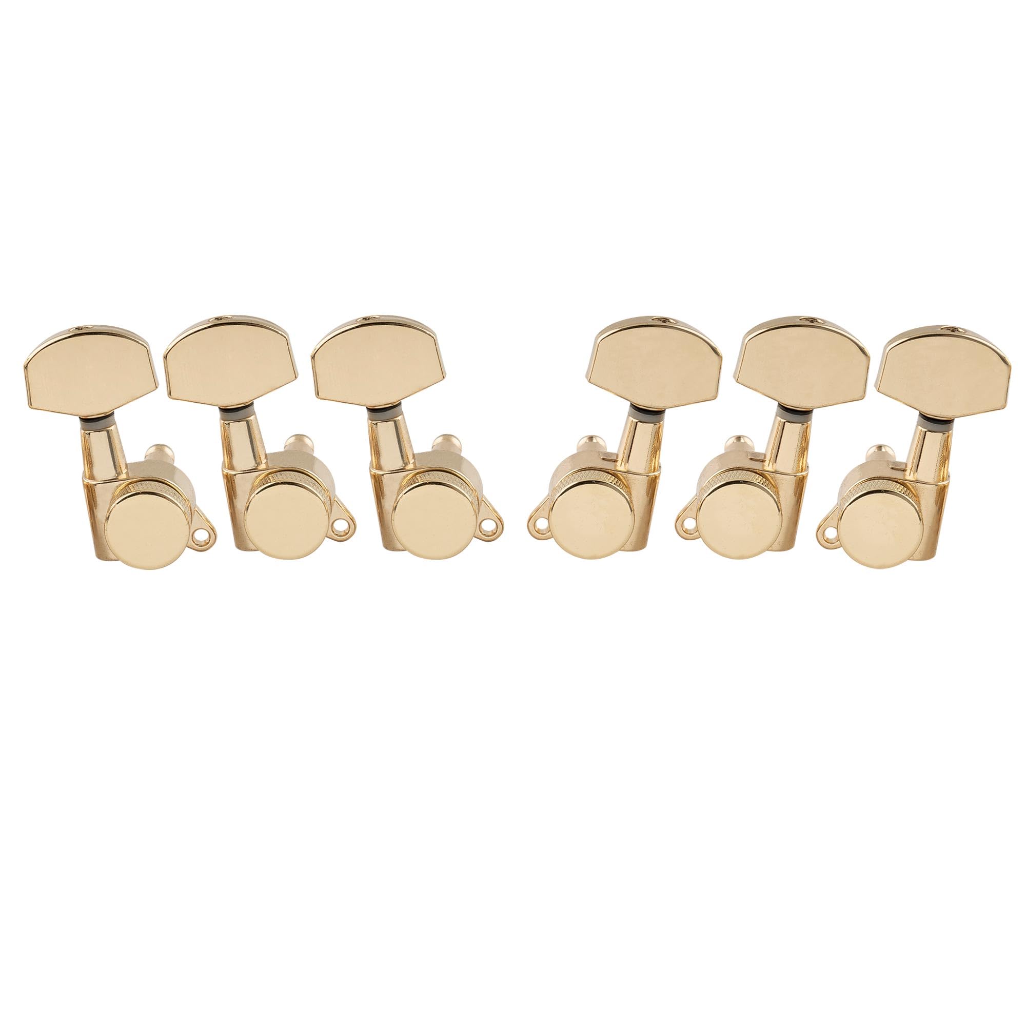 Musiclily Pro 3R3L Guitar Locking Tuners Machine Heads Tuning Pegs Keys Set for Les Paul Style Electric or Acoustic Guitar,Gold