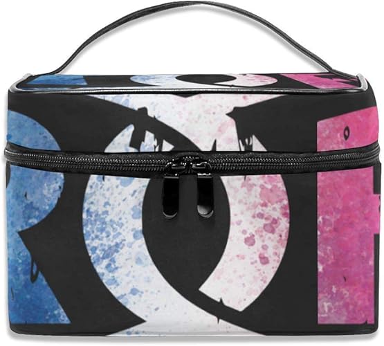 Amazon アメカジデザイン Roh プロレス グラデーション メイクポーチ メイクケース コスメ収納スタンド 大容量 小物整理 男女兼用 プレゼント 張 海外 旅行グッズ 育児グッズ 23 17 16cm Sxxd トイレタリーバッグ