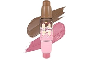 UCANBE Skin Breath Blush & Bronzer Multiuse Stick, 2-in-1 Creamy Face Cheeks Contour Makeup Stick for Natural Radiant Finish 