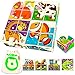 Quokka Wooden Blocks Puzzles for Babies and Toddlers 1 2 3 Year Olds | 24 Educational Images for Kids Ages 1-3 Crafted on Wood | Preschool Learning Toys for Boys and Girl | 16 Big Blocks for Games