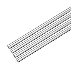 uxcell 4Pcs 6063 Seamless Aluminum Round Straight