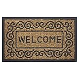 Achim Home Furnishings COM1830SC6 Scrolls Coco Door Mat, 18 by 30"