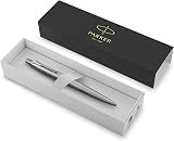 Parker Jotter Ballpoint Pen Stainless Steel Blue Ink Medium Point view 2