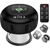 MIIKA Electric Cupping Therapy Set with Remote Control, Travel Case, Smart Massager for Massage, Red Light & Heated Suction Cups for Body Relaxation