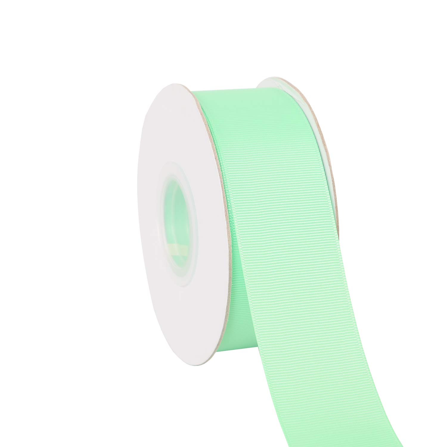 Ribbonitlux 38mm Wide Solid Grosgrain Ribbon 22 Meters (530-Mint, Set for Gift Wrapping, Party Decor, Sewing Applications, Wedding and Craft