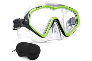 IGYM Professional Snorkel Diving Mask, Ultra Clear Lens with Wide View Tempered Glass Snorkeling Mask Gear,Anti Leakage Scuba Mask, Silicone Swimming Goggles Mask for Adults