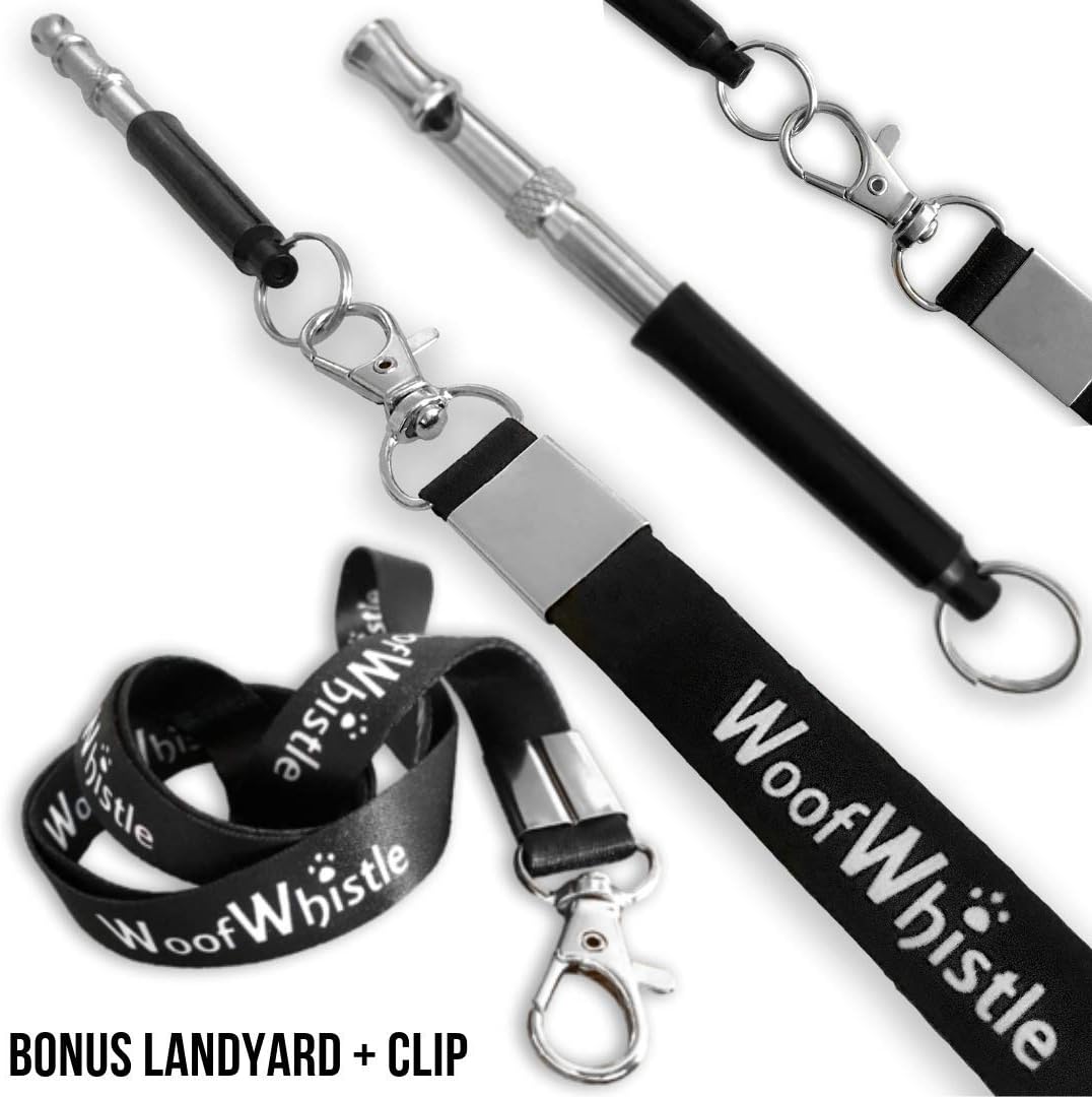 Dog Whistle to Recall & Stop Barking with Lanyard & Adjustable Frequencies | Effective Way Of Training Any Breed of Dog | Professional Ultrasonic Dog Training Whistles | Proven Results